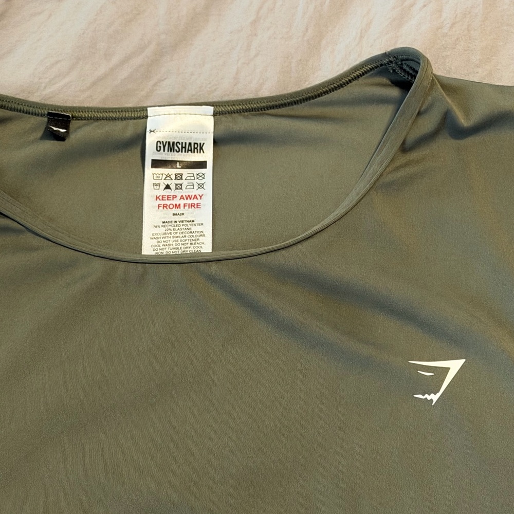 Gymshark Sage Green Activewear Top